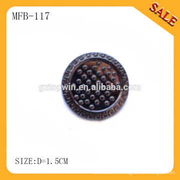MFB117 Bouton décoratif à pression ronde boutons en métal, bouton anti-poussière pour jeans